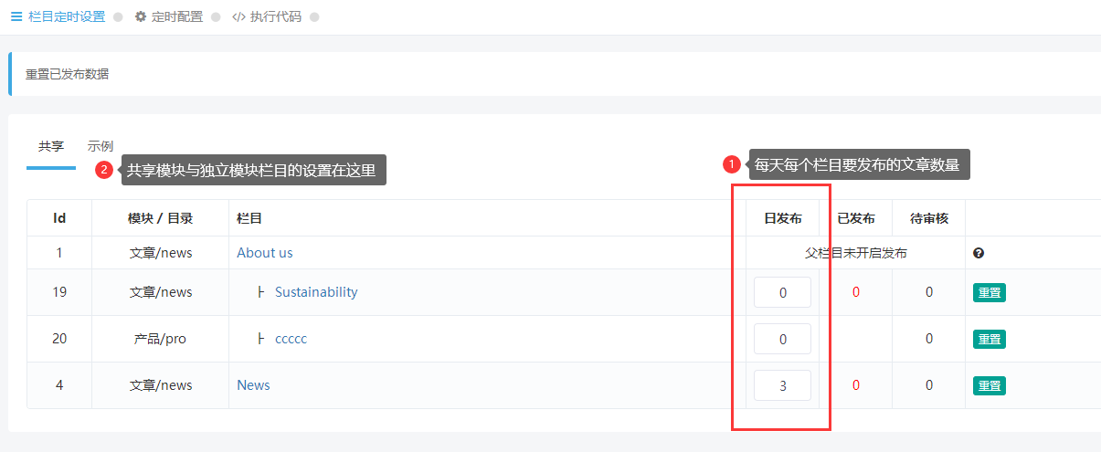 定时发布(待审核数据) 定时发布(待审核数据)