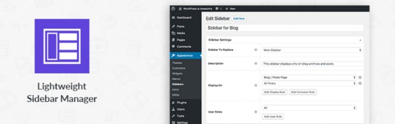 Lightweight Sidebar Manager插件
